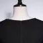Elegant Black Rhinestone Prom Dresses 2023 A-Line / Princess Scoop Neck Short Sleeve Floor-Length / Long Prom Formal Dresses