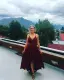 Chic / Belle Bordeaux Robes longues 2018 Princesse Noeud Asymétrique Bretelles Spaghetti Fond croisé plongeant Sans Manches Vêtements Femme