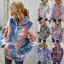 Fashion Winter Fall Street Wear Multi-Colors Tie-dye Suede Coats & Jackets 2021 Lapel  Long Sleeve Loose Women Tops