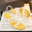 Sexy Yellow Street Wear Pearl Womens Sandals 2021 6 cm Crystal Thick Heels Open / Peep Toe Sandals High Heels