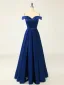 Vintage / Originale Vert Foncé Satin Fendue devant Robe De Bal 2024 Princesse Bretelles Spaghetti Sans Manches Dos Nu Longue Robe De Ceremonie