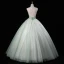 Fashion Sage Green Beading Sequins Prom Dresses 2023 Ball Gown Scoop Neck Sleeveless Backless Floor-Length / Long Formal Dresses
