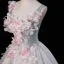Flower Fairy Grey Sky Blue Beading Sequins Lace Flower Appliques Prom Dresses 2023 Ball Gown U-Neck Ankle Strap Sleeveless Backless Floor-Length / Long