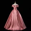 Schöne Pink Perlenstickerei Satin Ballkleider 2023 Ballkleid Off Shoulder Ärmellos Rückenfreies Lange Ball Festliche Kleider