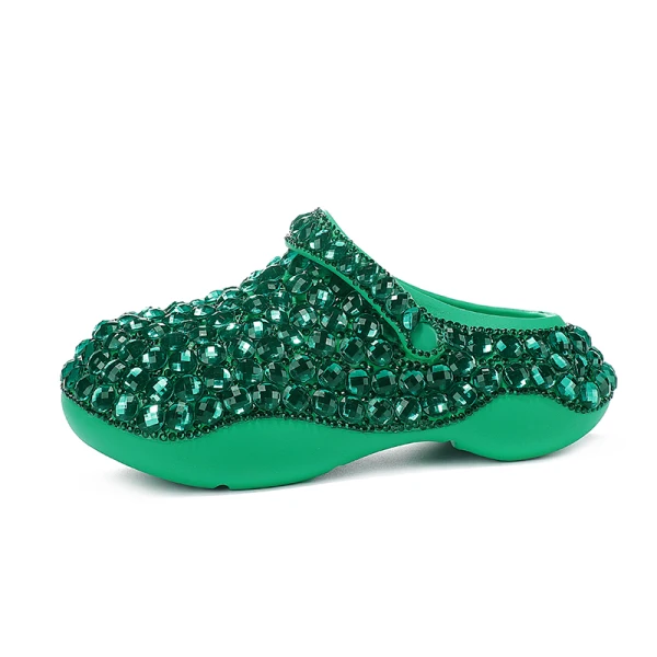 Confortable Multi-Couleurs Faux Diamant Plate Mariage Baskets 2022 À Bout Rond Chaussure De Mariée