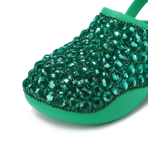 Confortable Multi-Couleurs Faux Diamant Plate Mariage Baskets 2022 À Bout Rond Chaussure De Mariée