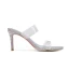 Sexy Transparent Summer Silver Evening Party Rhinestone Womens Sandals 2022 8 cm Stiletto Heels Open / Peep Toe Sandals High Heels