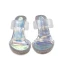 Sexy Transparent Summer Silver Evening Party Rhinestone Womens Sandals 2022 8 cm Stiletto Heels Open / Peep Toe Sandals High Heels