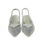 Charming Multi-Colors Rhinestone Evening Party Womens Sandals 2022 Leather Pearl 3 cm Low Heel Stiletto Heels Pointed Toe Womens Shoes High Heels