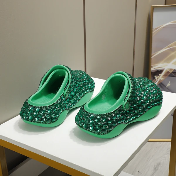 Confortable Multi-Couleurs Faux Diamant Plate Mariage Baskets 2022 À Bout Rond Chaussure De Mariée