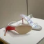 Sexy Transparent Summer Silver Evening Party Rhinestone Womens Sandals 2022 8 cm Stiletto Heels Open / Peep Toe Sandals High Heels