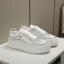 Bekväm Elfenben Pärla Rhinestone Bröllop Sneakers 2022 Läder Pande Zote Toe Brudskor