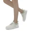 Chic / Beautiful Ivory Pearl Wedding Sneakers 2022 Leather Round Toe Wedding Shoes