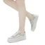 Bekväm Elfenben Pärla Rhinestone Bröllop Sneakers 2022 Läder Pande Zote Toe Brudskor