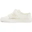 Bekväm Elfenben Brud 3D Spets Blomma Genomskinliga Brudskor Sneakers 2022 Tyll Snörning Platt Pande Zote Toe Damskor