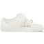 Bekväm Elfenben Brud HJÄRTFORMIG Rhinestone Genomskinliga Spets Brudskor Sneakers 2022 Snörning Platt Pande Zote Toe Damskor