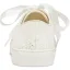 Confortable La Mariée Dentelle Chaussure De Mariée Baskets 2022 Lacer Plate À Bout Rond Chaussures Femmes