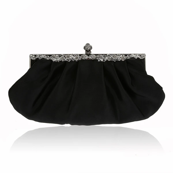 Chic / Beautiful White Clutch Bags Beading Rhinestone Velour Metal Cocktail Party Evening Party Accessories 2019