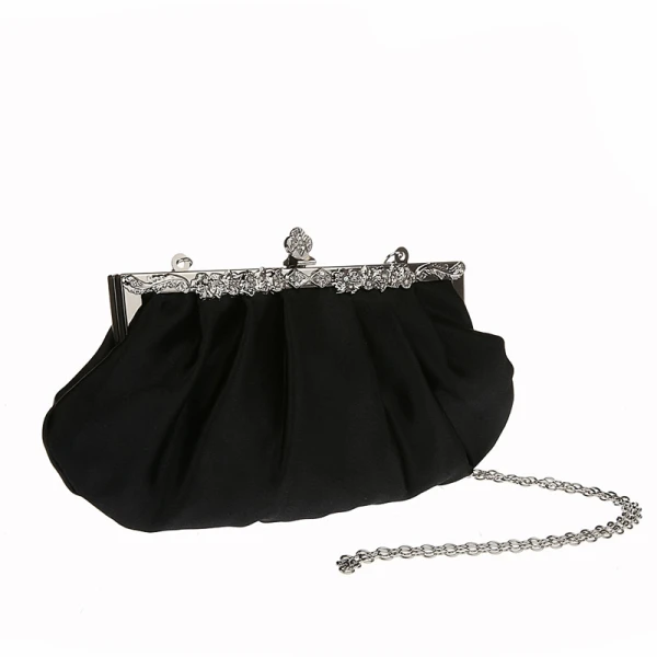 Chic / Beautiful White Clutch Bags Beading Rhinestone Velour Metal Cocktail Party Evening Party Accessories 2019