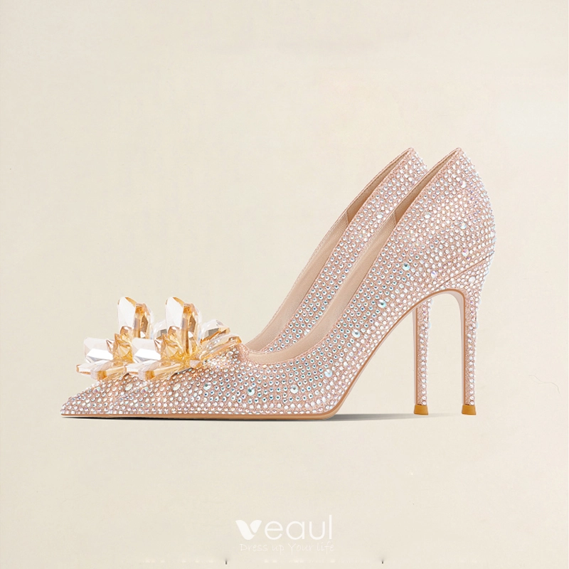 Elegant Gold Heels - Size 8.5