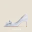 Glitzernden Aschenputtel Champagner Kristall Brautschuhe 2021 10 cm / 4 inch Strass Hochhackige Spitzschuh Stilettos Pumps