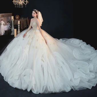 Gold Wedding Dress | Veaul Gold Wedding Dress | Veaul