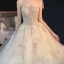 Amazing / Unique Strapless Ivory Bridal Tulle Wedding Dresses 2020 A-Line / Princess Crossed Straps Sleeveless Appliques Gold Lace Cascading Ruffles Chapel Train