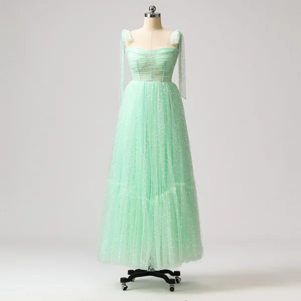 short sexy homecoming dresses Fairytale Strapless Mint Green Tull Ball Gown Prom Dress main image 1