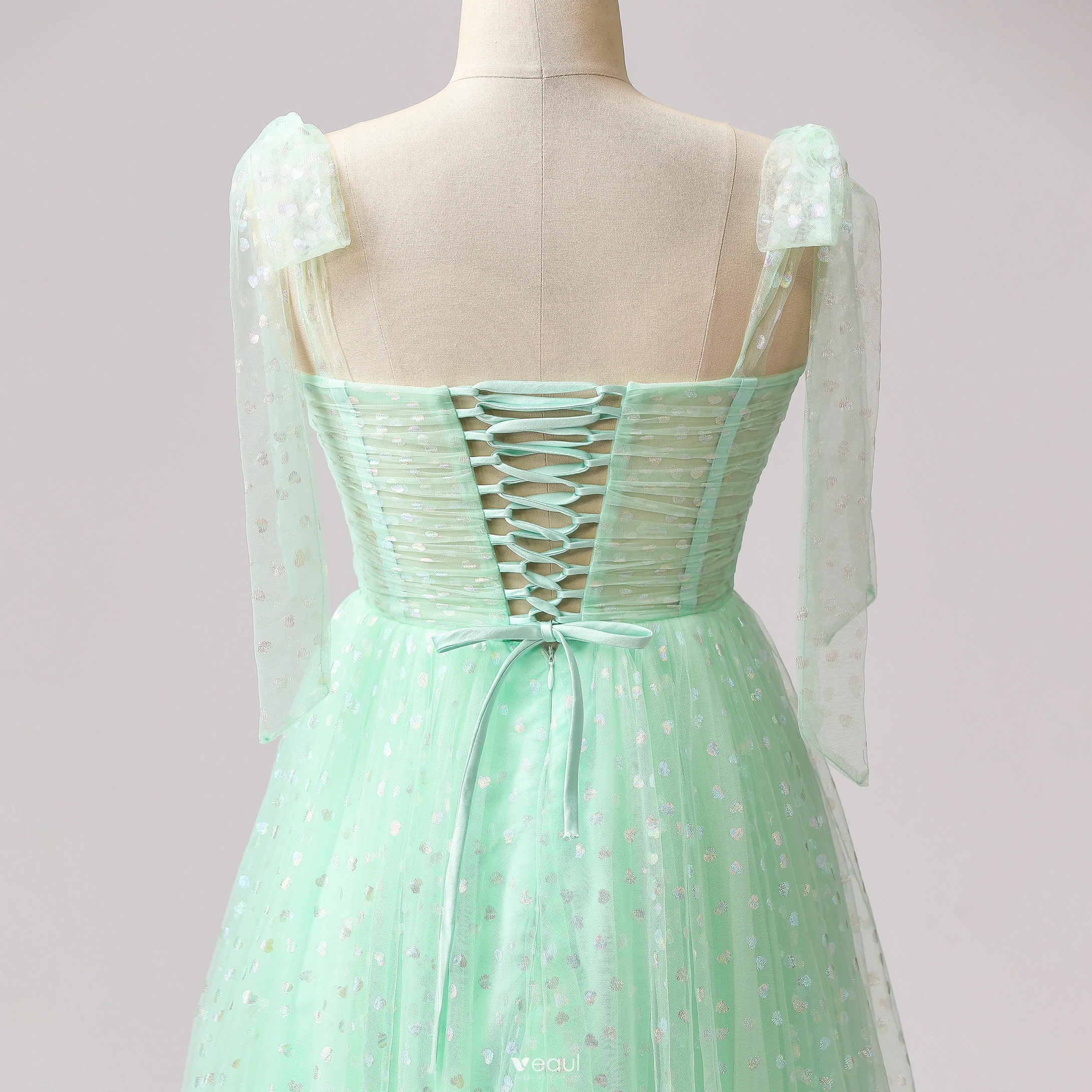 open lace back dress Two Tone Off Shoulder Mikado Mother of Bride Gown – 2011M2159