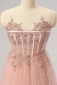 Vintage Prinsesse Mørk Rosa Kjæreste Ballkjoler 2024 Dancing Paljetter Formelle Kjoler Glidlås Uten Ermer Lange