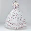 Fairytale White Cherry Prom Dresses 2024 Ruffle Tulle Spaghetti Straps Sleeveless A-Line / Princess Homecoming Ball Gown Formal Dresses