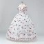 Fairytale White Cherry Prom Dresses 2024 Ruffle Tulle Spaghetti Straps Sleeveless A-Line / Princess Homecoming Ball Gown Formal Dresses