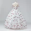 Fairytale White Cherry Prom Dresses 2024 Ruffle Tulle Spaghetti Straps Sleeveless A-Line / Princess Homecoming Ball Gown Formal Dresses
