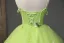 Modern / Fashion Lime Green Daisy Cascading Ruffles Prom Dresses 2023 A-Line / Princess Spaghetti Straps Sleeveless Backless Lace Flower Floor-Length / Long Prom Formal Dresses