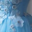 Flower Fairy Sky Blue Prom Dresses 2023 Spaghetti Straps Formal Dresses Tulle Sleeveless Homecoming Ball Gown