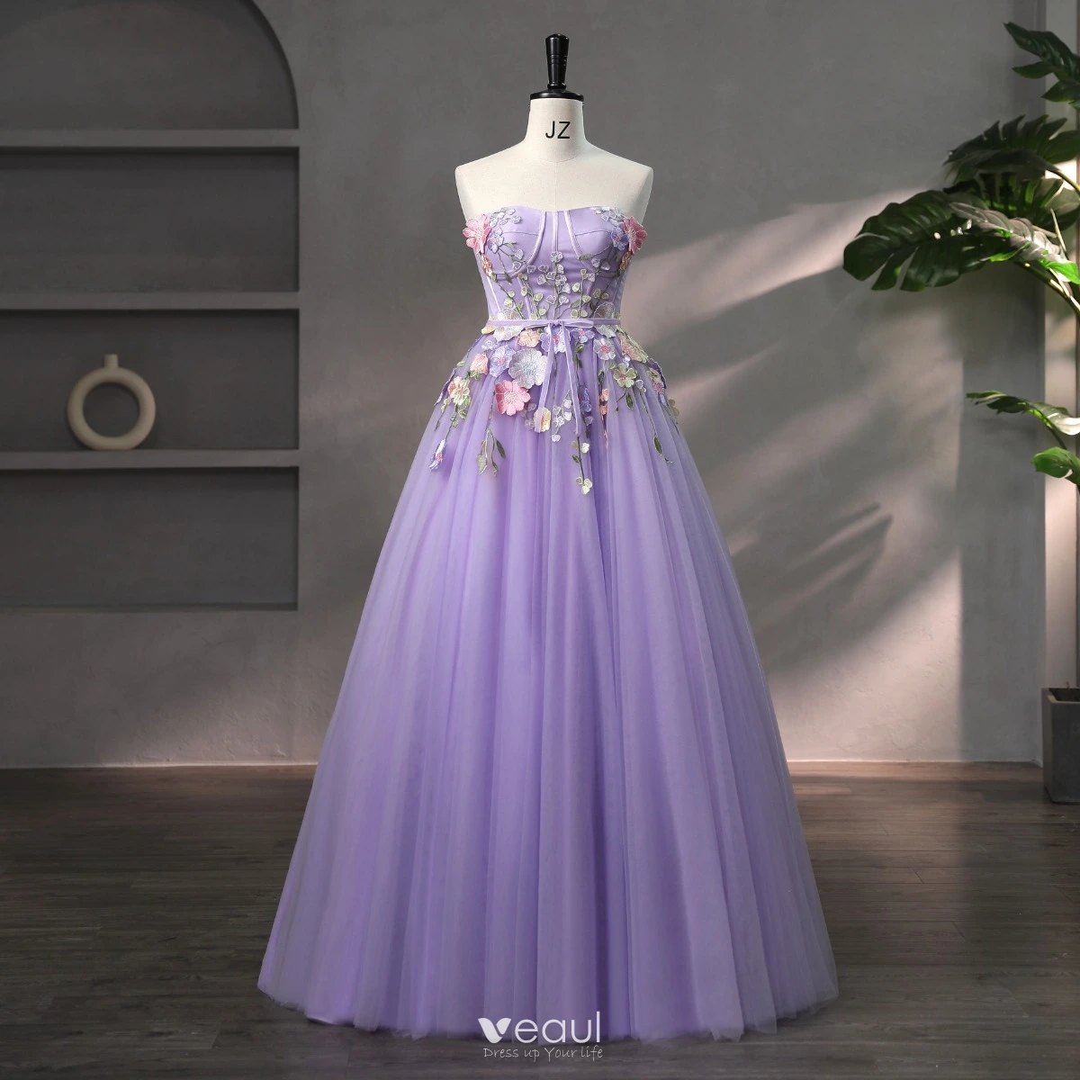Short gown homecoming dress flower fairy dress – Beauty Outfits
