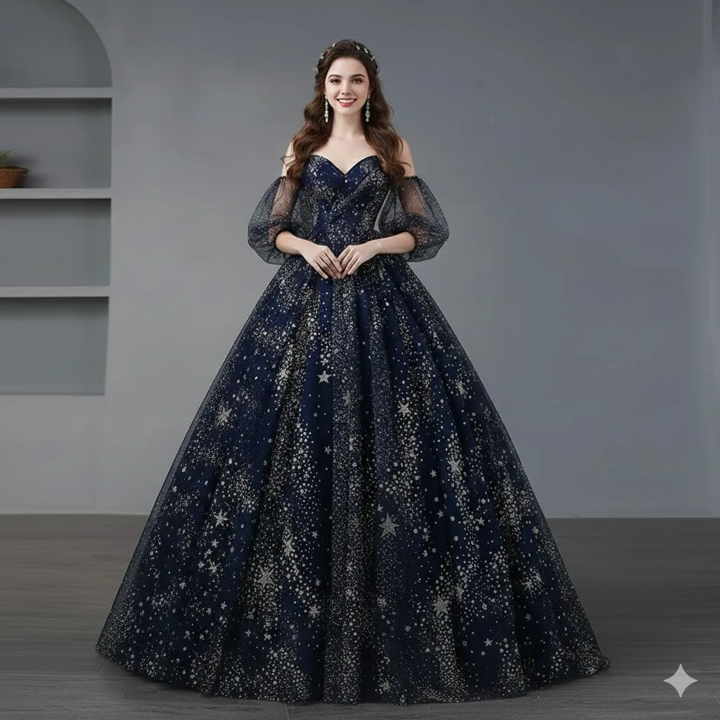 slim fit dress slacks Elegant Navy Blue Spaghetti Strap Mermaid Prom Dress with Beaded Bodic –  vigocouture main image 1