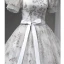 Élégant Gris Paillettes Robe De Bal 2023 Robe Boule Perle Encolure Carrée Gonflée Manches Courtes Noeud Ceinture Dos Nu Longue Promo Robe De Ceremonie