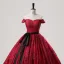 Chic Bordeaux Glitter Paillettes Noeud Ceinture Robe De Bal 2025 Robe Boule De l'épaule Sans Manches Dos Nu Longue Tulle Promo Robe De Ceremonie