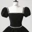 Demure Black Rhinestone Velvet Prom Dresses 2025 Ball Gown Square Neckline Puffy Short Sleeve Backless Floor-Length / Long Prom Formal Dresses
