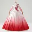 Vintage / Retro Multi-Colors Red Embroidered Satin Prom Dresses 2025 Ball Gown Scoop Neck 3/4 Sleeve Floor-Length / Long Prom Formal Dresses