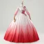 Vintage / Retro Multi-Colors Red Embroidered Satin Prom Dresses 2025 Ball Gown Scoop Neck 3/4 Sleeve Floor-Length / Long Prom Formal Dresses