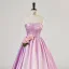 Fée Des Fleurs Dégradé De Couleur Rose Bonbon Perle Appliques Robe De Bal 2024 Princesse Bustier Sans Manches Dos Nu Longue Promo Robe De Ceremonie