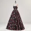 Fancy Multi-Colors Floral Prom Dresses 2024 Ball Gown Spaghetti Straps Sleeveless Backless Floor-Length / Long Prom Formal Dresses