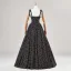 Fancy Black Floral Prom Dresses 2024 Backless A-Line / Princess Spaghetti Straps Sleeveless Floor-Length / Long Prom Formal Dresses