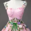Flower Fairy Candy Pink Prom Dresses 2023 Spaghetti Straps Sleeveless Crossed Straps Flower Lace Floor-Length / Long Tulle Outdoor / Garden A-Line / Princess Formal Dresses