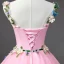 Flower Fairy Candy Pink Prom Dresses 2023 Spaghetti Straps Sleeveless Crossed Straps Flower Lace Floor-Length / Long Tulle Outdoor / Garden A-Line / Princess Formal Dresses