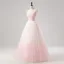 Luminous Sweet 16 Homecoming Prom Dresses 2025 Blushing Pink Star Tulle Formal Dresses