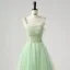Romantic Moon Star Sage Green Prom Dresses 2025 Sweet 16 Homecoming Formal Dresses A-Line / Princess Crossed Straps Floor-Length / Long Spaghetti Straps Sleeveless