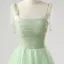 Romantic Moon Star Sage Green Prom Dresses 2025 Sweet 16 Homecoming Formal Dresses A-Line / Princess Crossed Straps Floor-Length / Long Spaghetti Straps Sleeveless